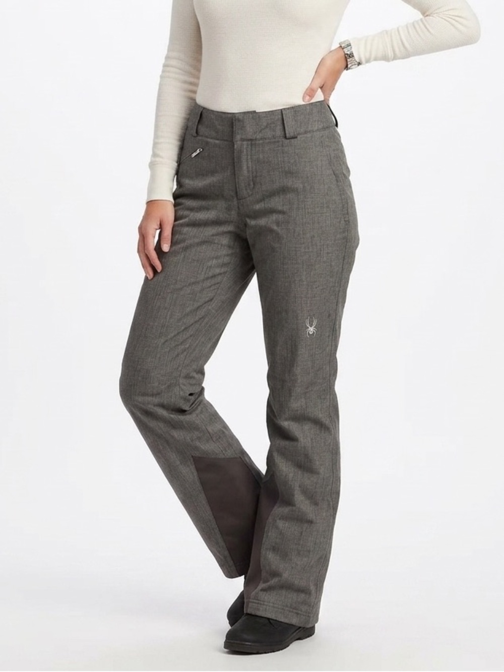 Spyder Women’s Insulated Ski Snowboard Pants Crosshatch Gray Small 513